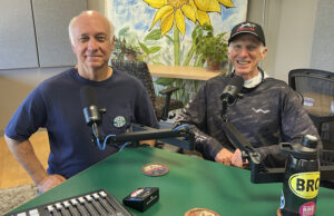 Dave Gardner and Al Brody in the studio