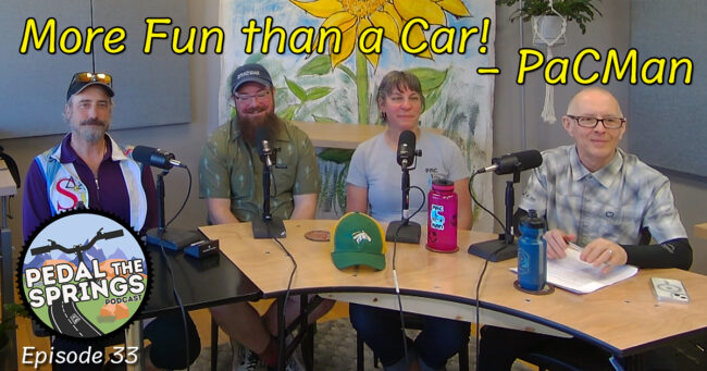 Corey Sutela, Luke Prince, Cris Grow and Karl Stang in the podcast studio