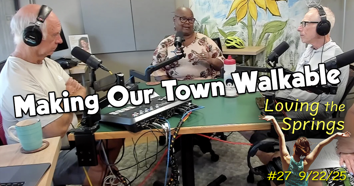 Dave Gardner, Lelia Gibson-Green and Al Brody in the podcast studio