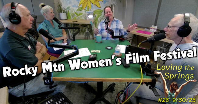 Dave Gardner, Carrie Simison, Nicole Nicoletta and Al Brody in the podcast studio