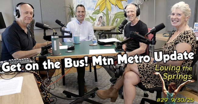 Dave Gardner, Jacob Matsen, Al Brody and Carrie Simison in podcast studio