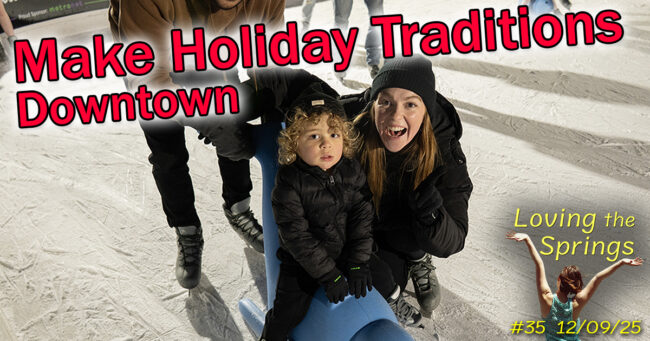 Family having fun on ice skates