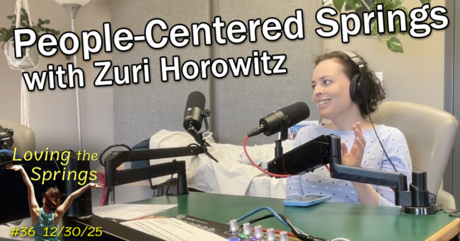Zuri Horowitz in the podcast studio