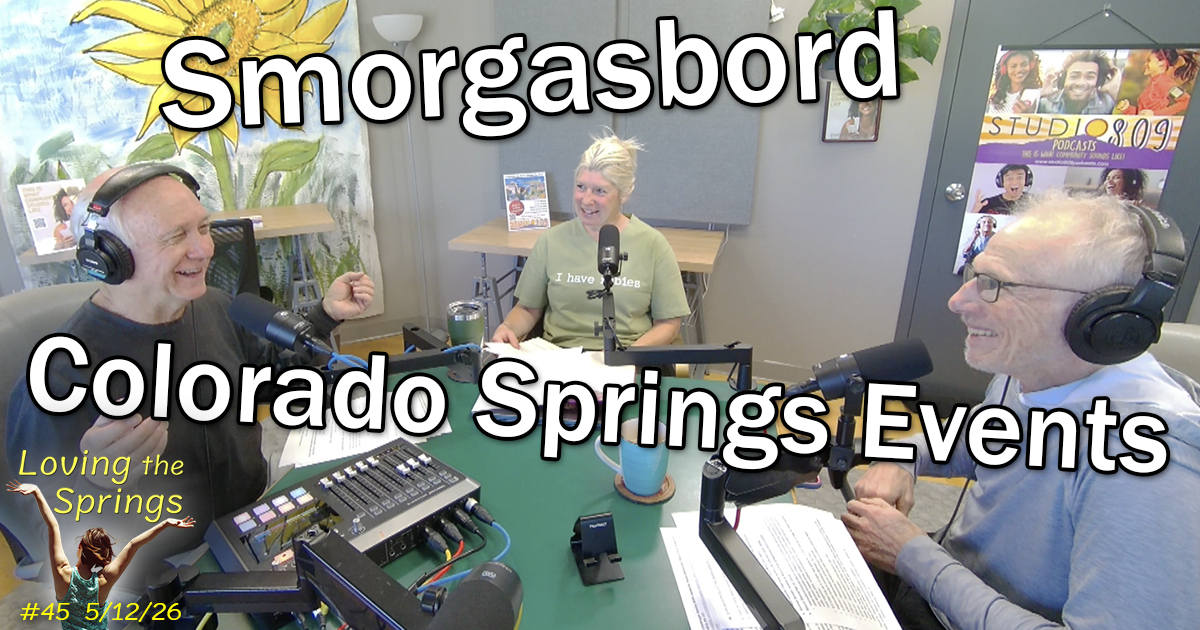 Screenshot Dave Gardner, Carrie Simison and Al Brody in the podcast studio