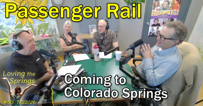 Dave Gardner, Carrie Simison, Al Brody and Sal Pace in the podcast studio