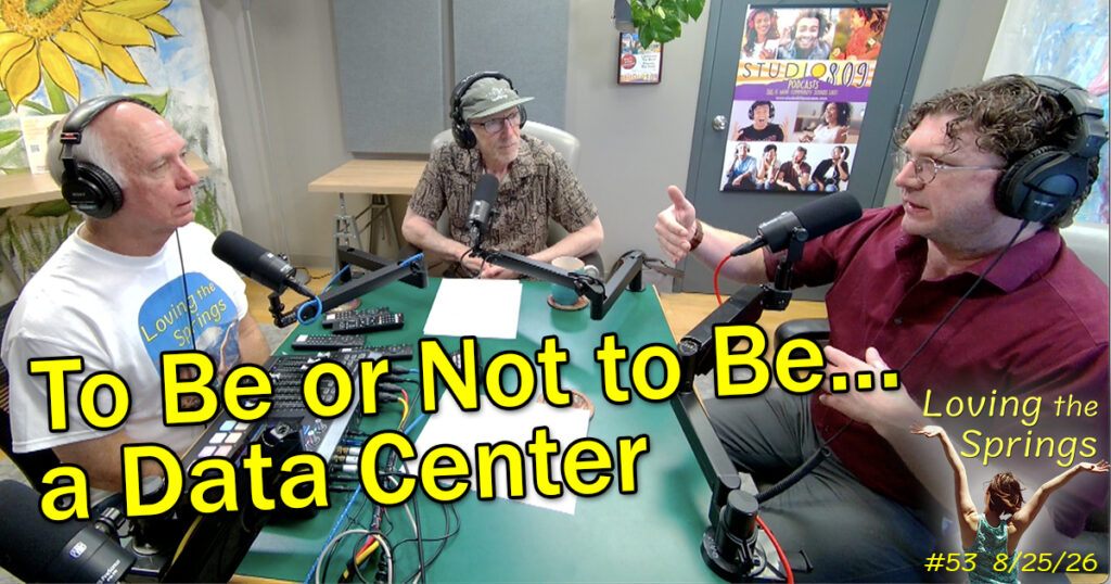 Dave Gardner, Al Brody and Seth Palmer Harris in the podcast studio